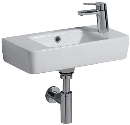 TWY E24016WH E200 WASHBASIN 500X250 1TH LH Shelf Simple Product