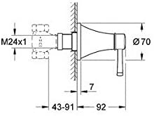 GROHE 19944IG0 Grandera Concealed Stop-Valve Trim