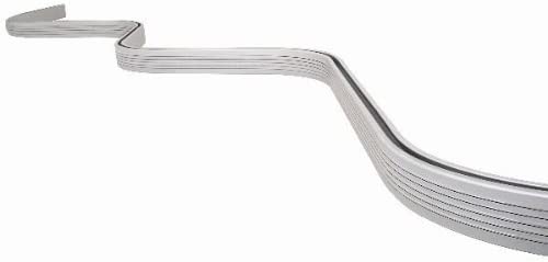 Croydex GP78000 Silver Professional Bendy Curtain Rail with Fixings,