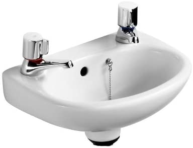 Ideal Standard E117001 White Studio 350 mm 2 Tap Hole Wall Mount Wash