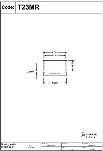 McAlpine 1å_" Blanking Off Cap T23MR