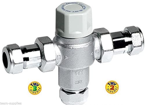Altecnic Caleffi Thermostatic Mixing Valve 15mm Compression TMV3 AntiScald Doc M