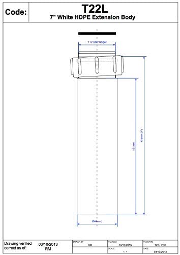 McAlpine 1̴_" Extension Piece T22L