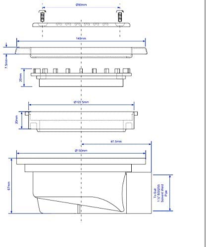 McAlpine Untrapped Concrete Ground Floor Gully FD90-T6SS