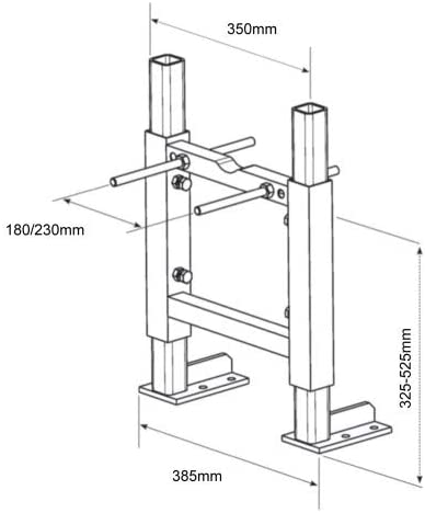 Siamp Wall Hung Pan/Bidet Frame SCB350
