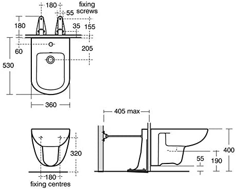 Ideal Standard T509501 Tempo Wall Mounted Bidet