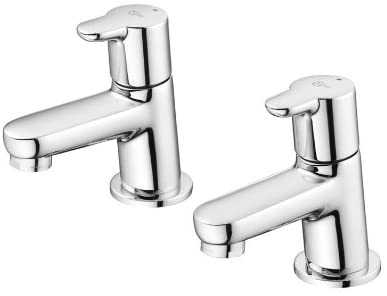 Ideal Standard B9928AA Chrome Concept Blue Double Handle Bath Pillar