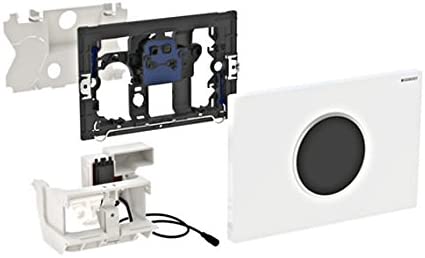 Geberit 115.907. KJ. 1í«ÌÎ_Sigma10í«ÌÎ_Electronic, A Red, White/Bright Chrome