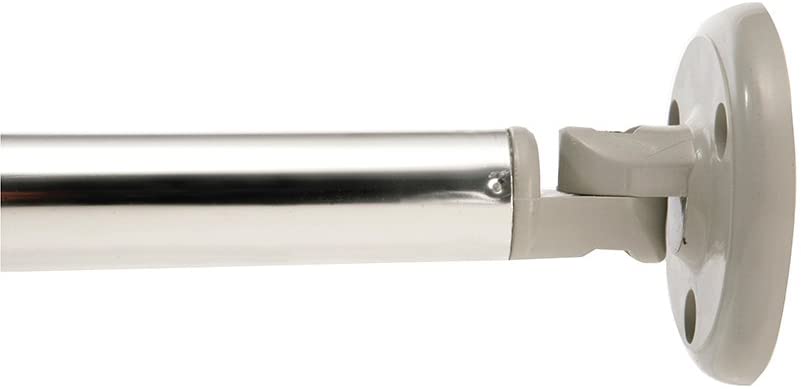 Croydex Shower Curtain Rod, Aluminium, Chrome, One Size