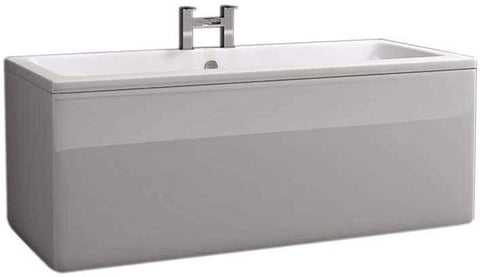 Synergy Berg Cubic 1700 x 750mm No Tap Holes Premier Finish Double Ended Bath