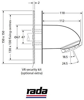 Rada 1.0.098.83.1 VR115 Fittings & Accessories, Chrome