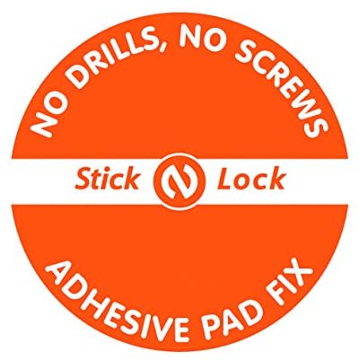 Croydex Chrome Plated Mild Steel Rust Free Stick 'N' Lock Plus Small Storage Basket, Silver