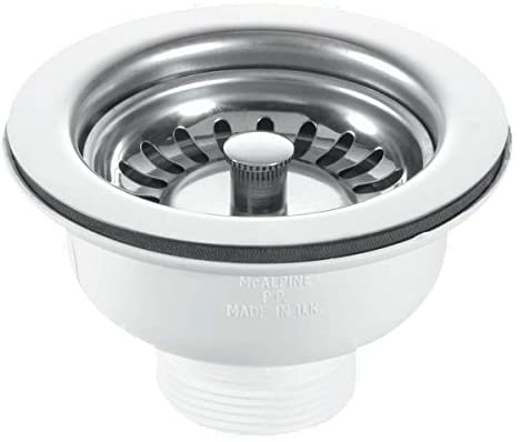 McAlpine BWSTSS 1í«_" Basket Strainer Waste-Stemball Plug, Chrome