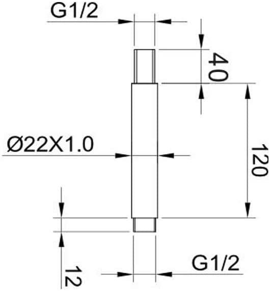 Synergy 120mm Round Ceiling Arm SY-SA03