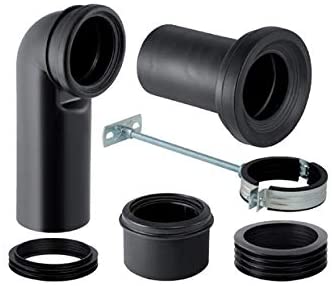 Geberit ‰ۡóÁÌÎ̝ÌÎ̥ Set of Geberit Floor Toilet Sleeves: Black (131.082.16.1)