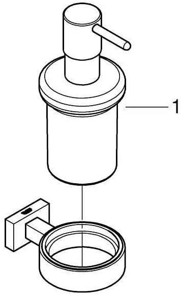 GROHE 40448001 Essentials Soap Dispenser with Silver Holder