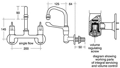 Armitage Shanks S8215AA Markwik Mixer with Built-in Servicing