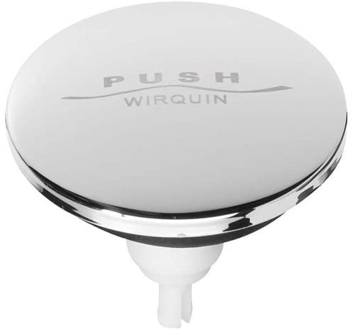 Wirquin Quick Clac Chrome Bath & Basin Click Waste Push Down Replacement Top SP9260, Multi-Colour