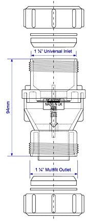 McAlpine ̴_" in-Line Non-Return Valve CONVALVE-125