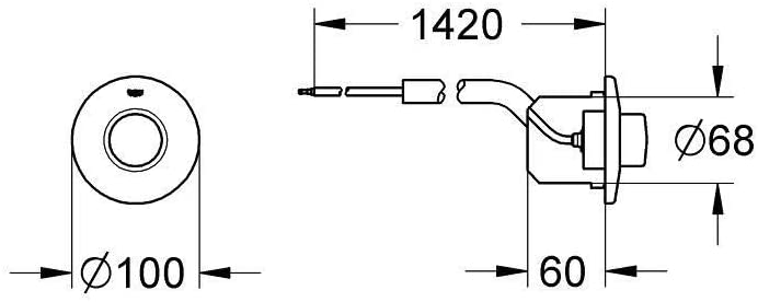 GROHE PUSH AIR BUTTON 37060000