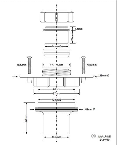 McAlpine Conversion Cover Plate CPTSG