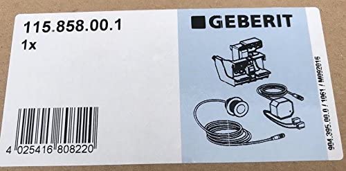 Geberit WC dual flush IR button control with electronic flush actuation, mains operation, 115.858.00.1