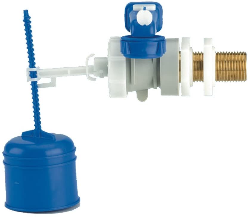 Thomas Dudley Hydroflo Brass Tail Delay Fill Float Valve 324298, Blue, White