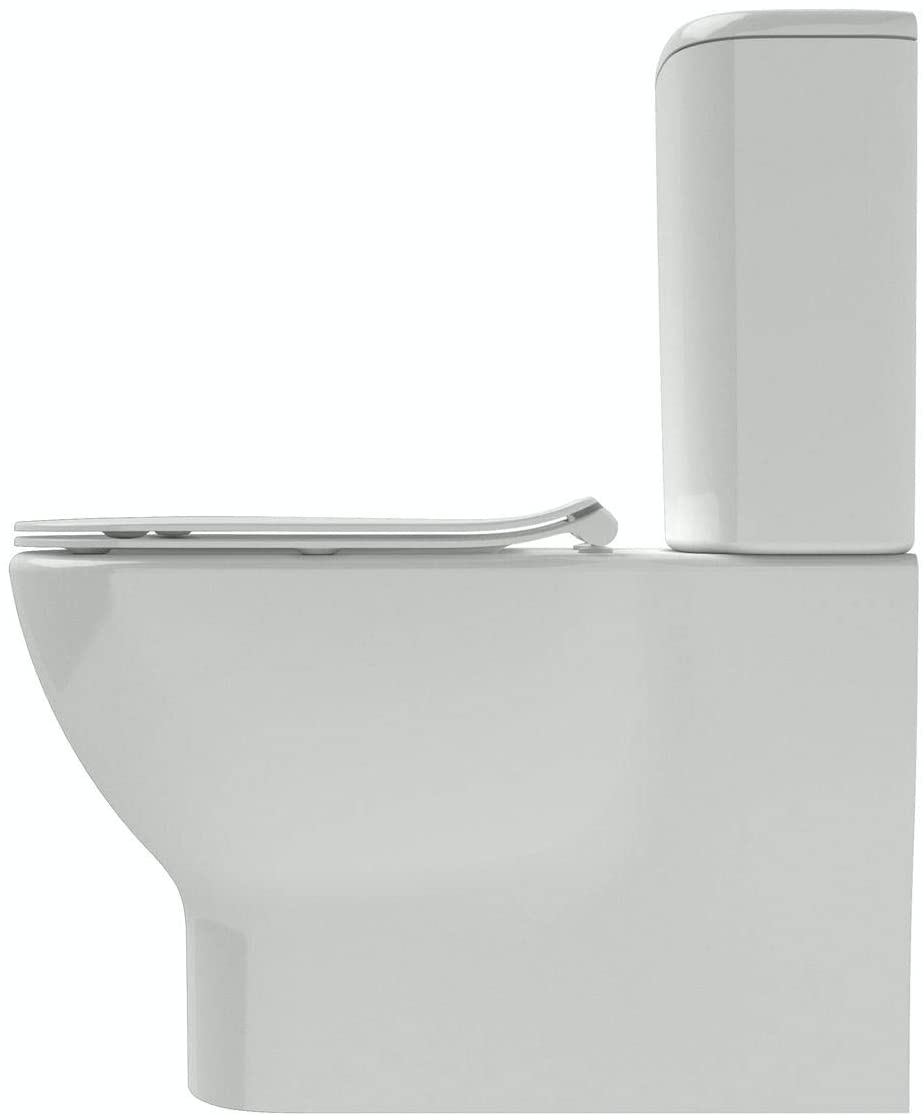 Ideal Standard T355701 Tesi Close Coupled Back-to-Wall Toilet with Aquablade Technology