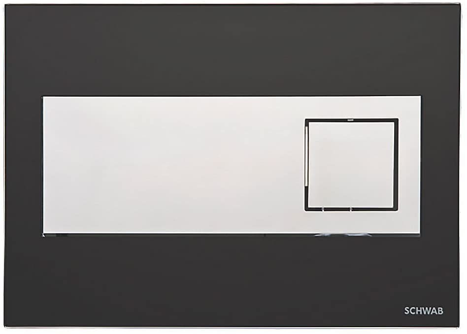 Fluidmaster Schwab Caro 384645 Dual-Flush Flushing Plate Black