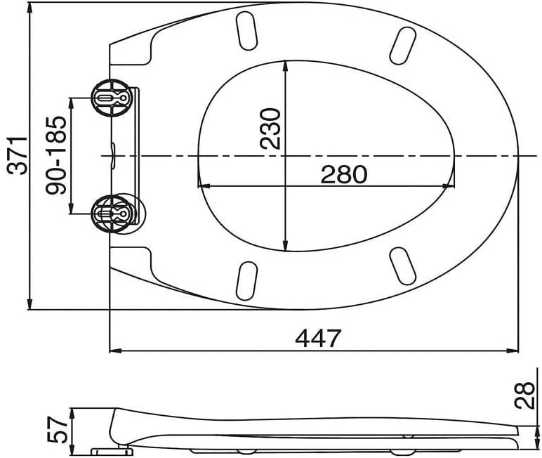 Arley Pluto White Toilet Seat 237201-N