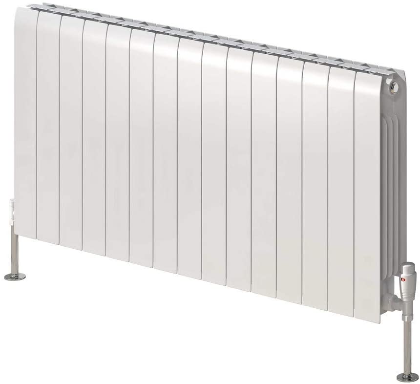 Reina Miray Aluminium White Horizontal Designer Radiator 430mm x 1040mm