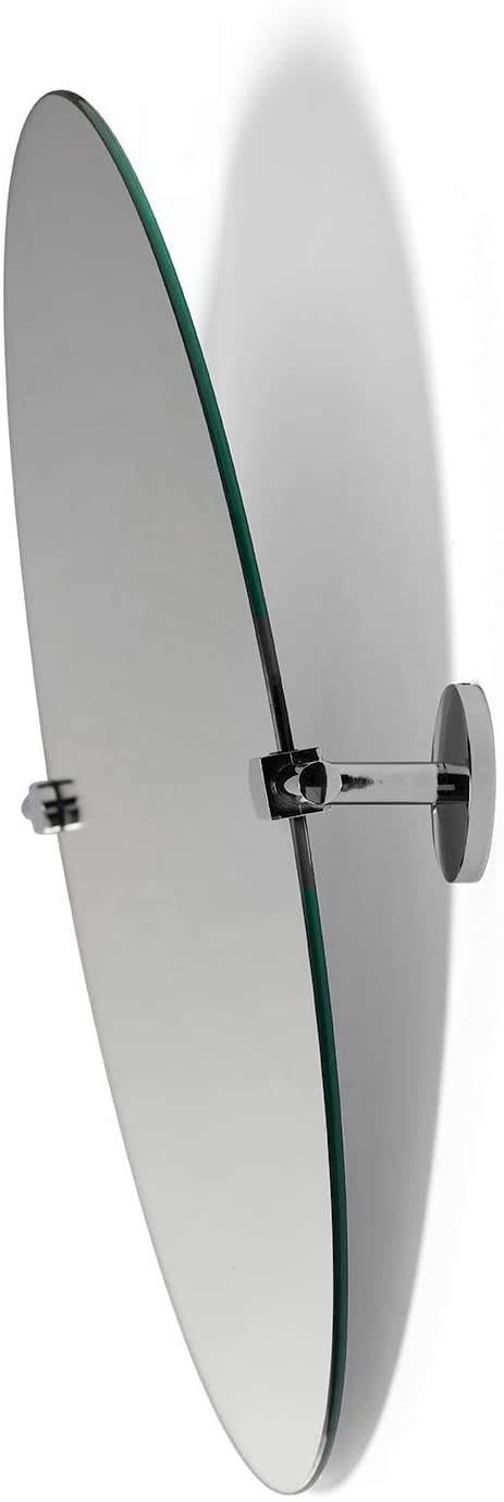 Croydex Hampstead Wall Mounted Mirror with Zinc Alloy Construction, Chrome