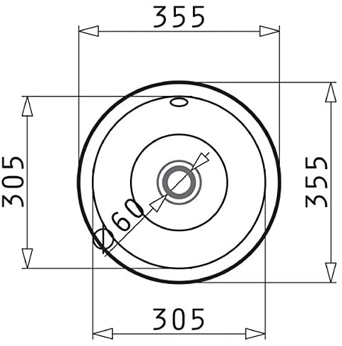 Pyramis Preparation Royal Mini Round Sink 355mm