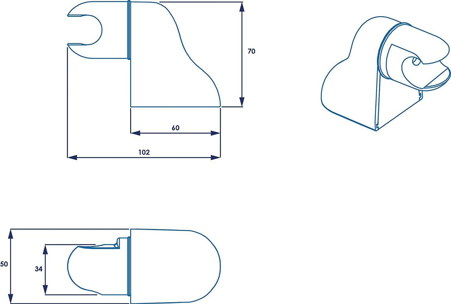 Croydex Shower Handset Parking Bracket