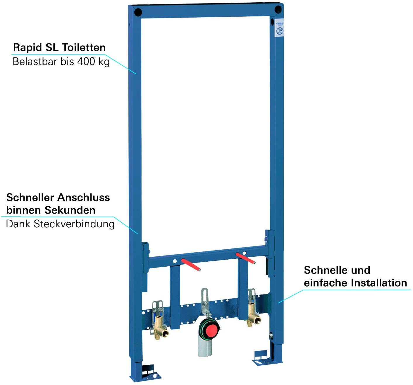 GROHE 38553001 | Rapid SL Installation System | 1.13m