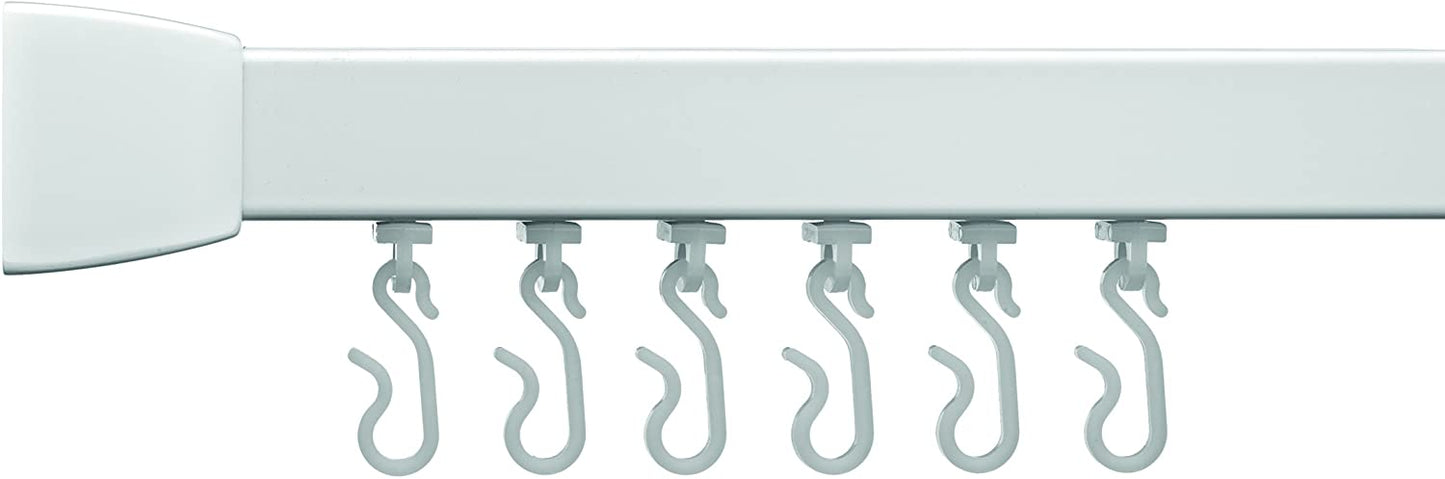 Croydex Profile 800 U-Shaped Rail 800x800x800-White, Aluminum, White, 80 x 80 x 3 cm