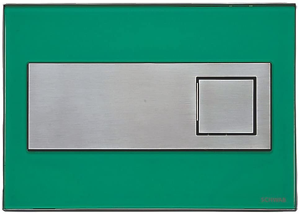 Fluidmaster Schwab Caro 9228 Dual-Flush Flushing Plate Mint Green