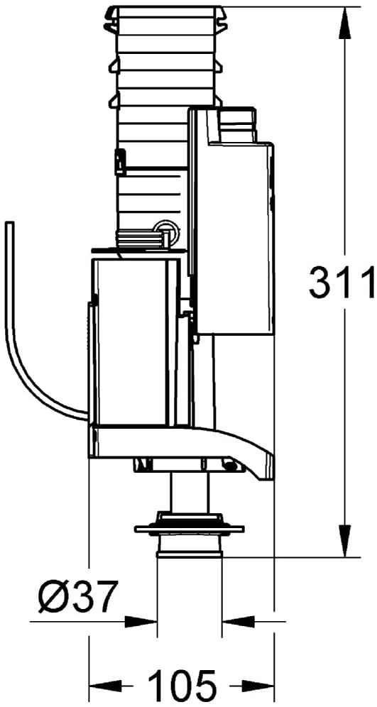 GROHE 42320000 | AV1 with Extension