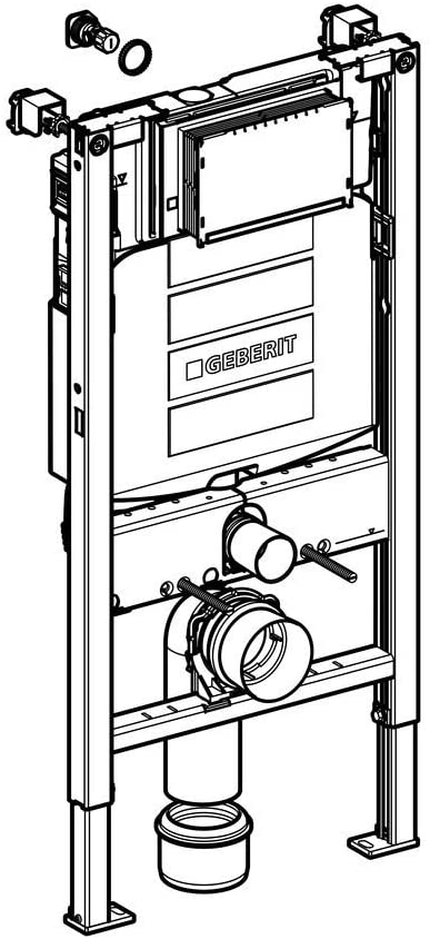 Geberit Duofix 1.14m WC Toilet Frame UP320 Sigma Cistern Wall Brackets + WC Bend