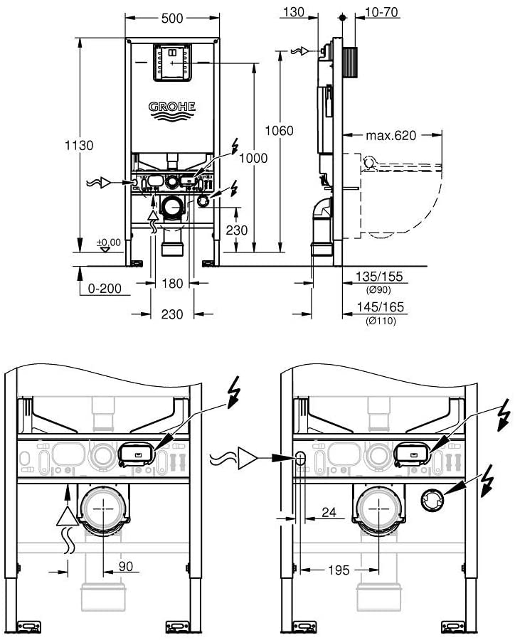 Grohe 39596000 Toilet System, White