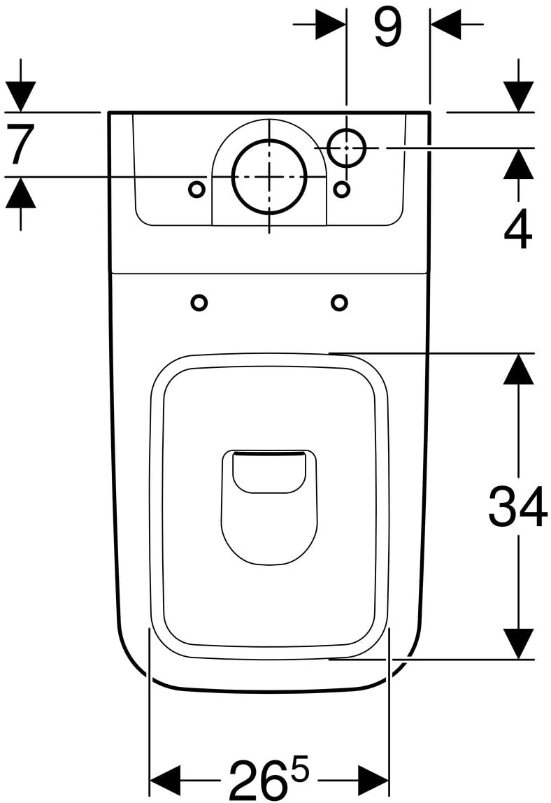 Keramag it!Stand-Alone toilet, All-in-One
