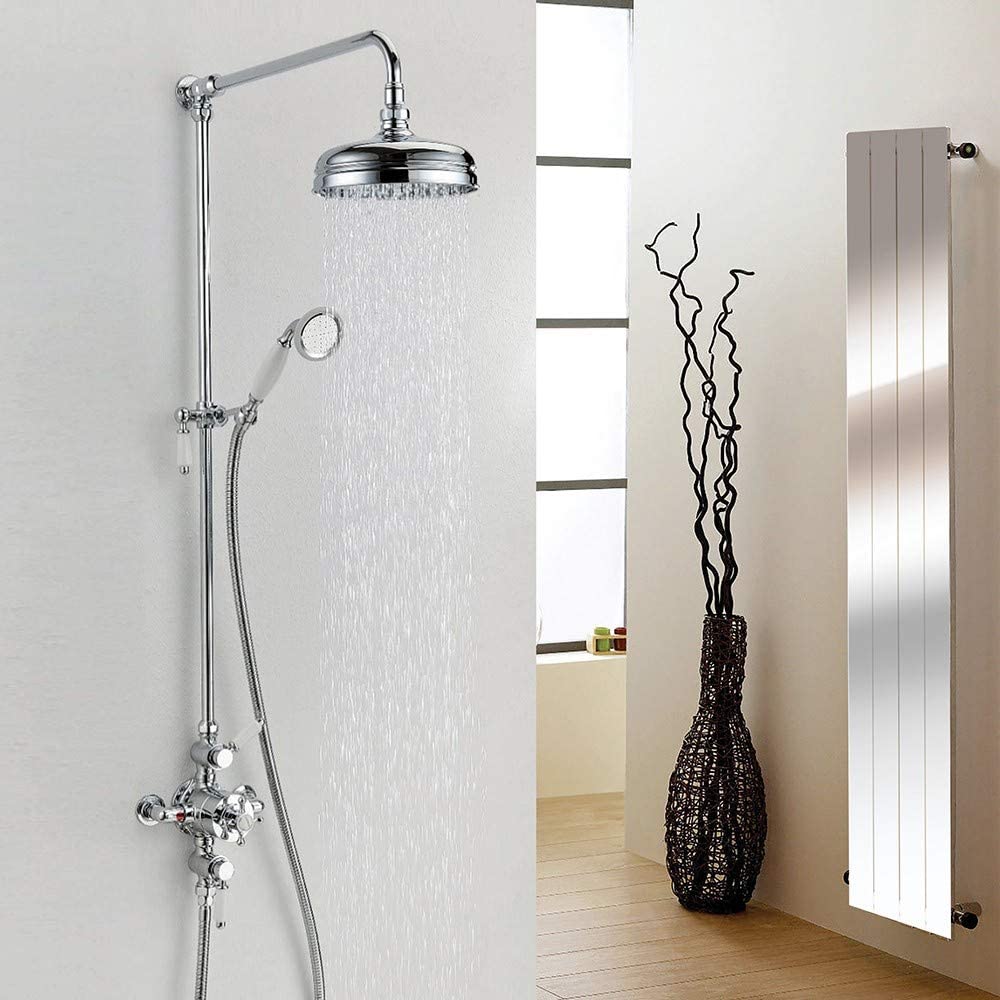 Synergy Henbury Dual Head Wall Mounted Rigid Riser Shower