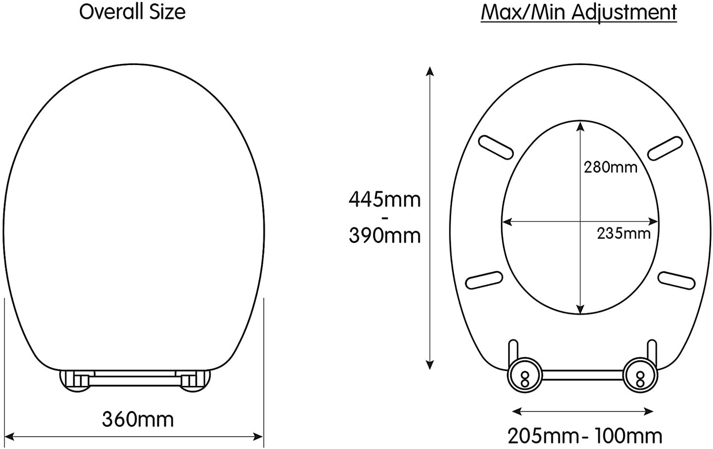 Croydex Sit Tight Huron Toilet Seat