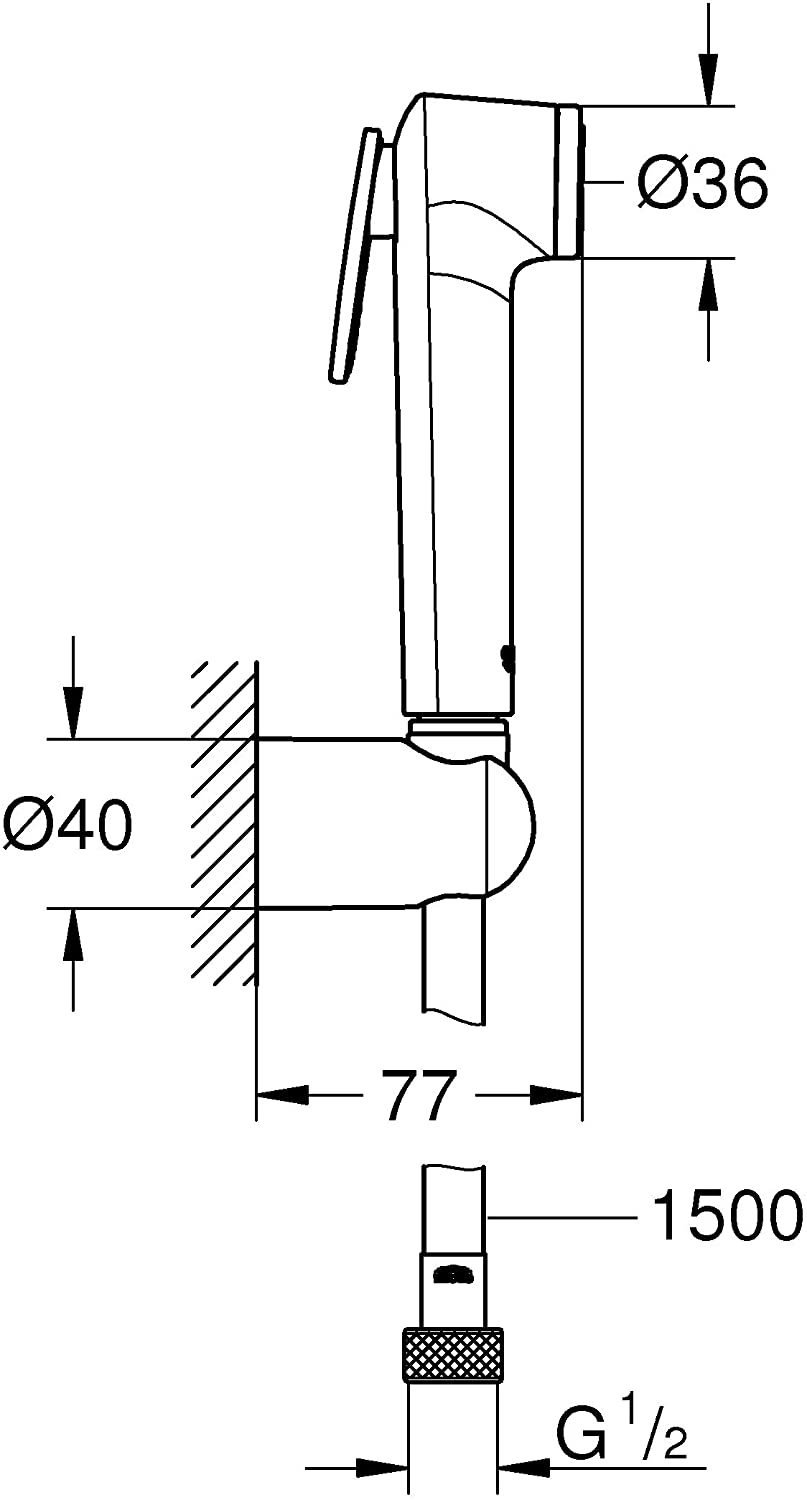 GROHE 26353000 | Tempesta Trigger Spray 30 Shower Set
