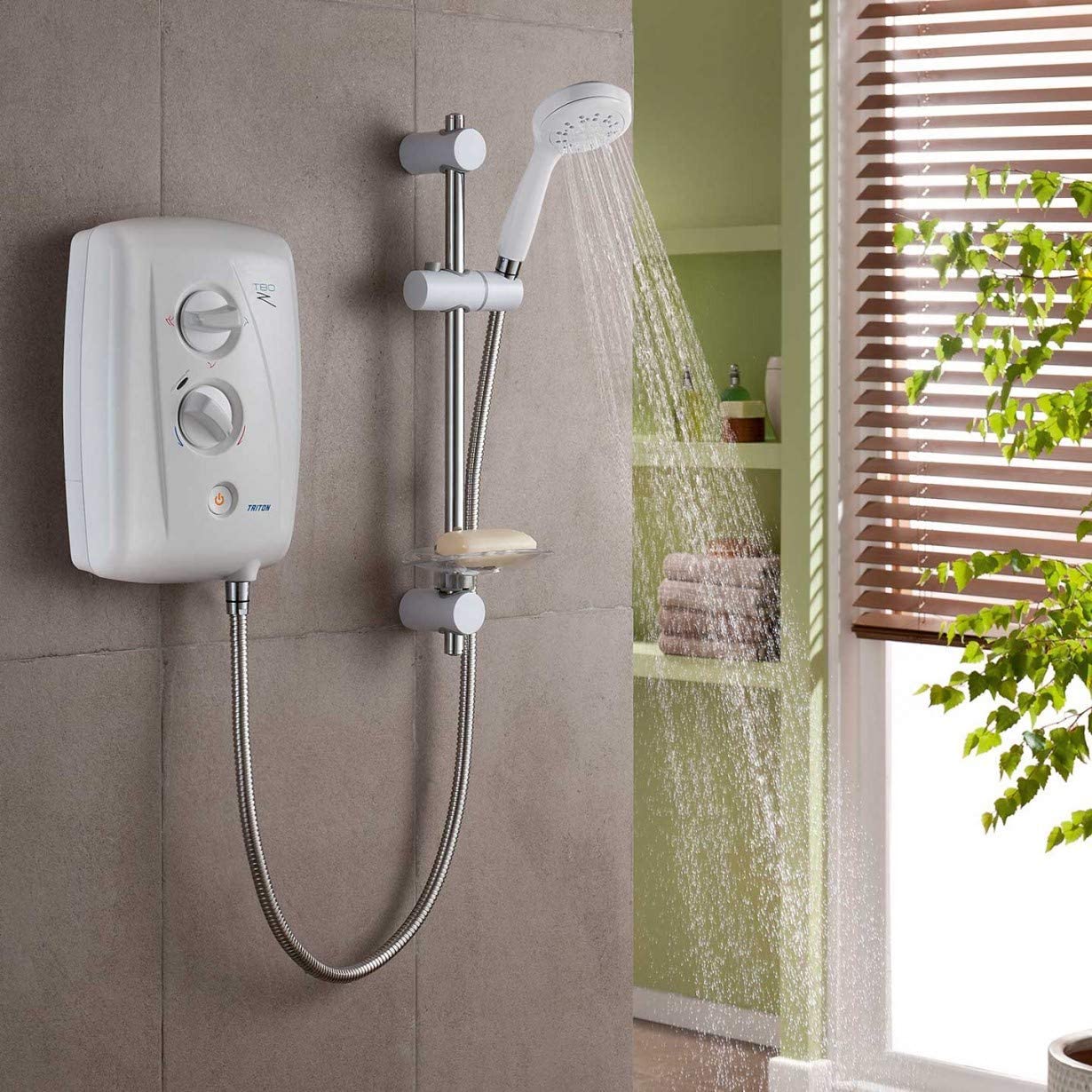 Triton T80z Fast-Fit Electric Shower 10.5kW Bathroom