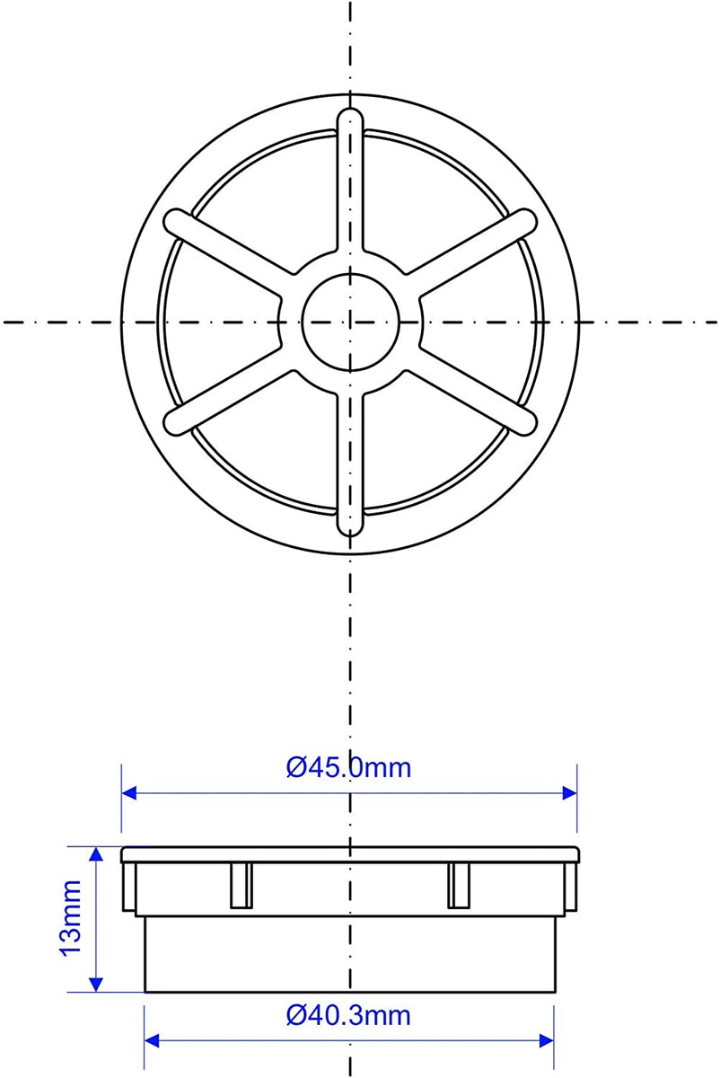 White Removable Shower Waste Grid Only Fits McAlpine Shower Traps STWG