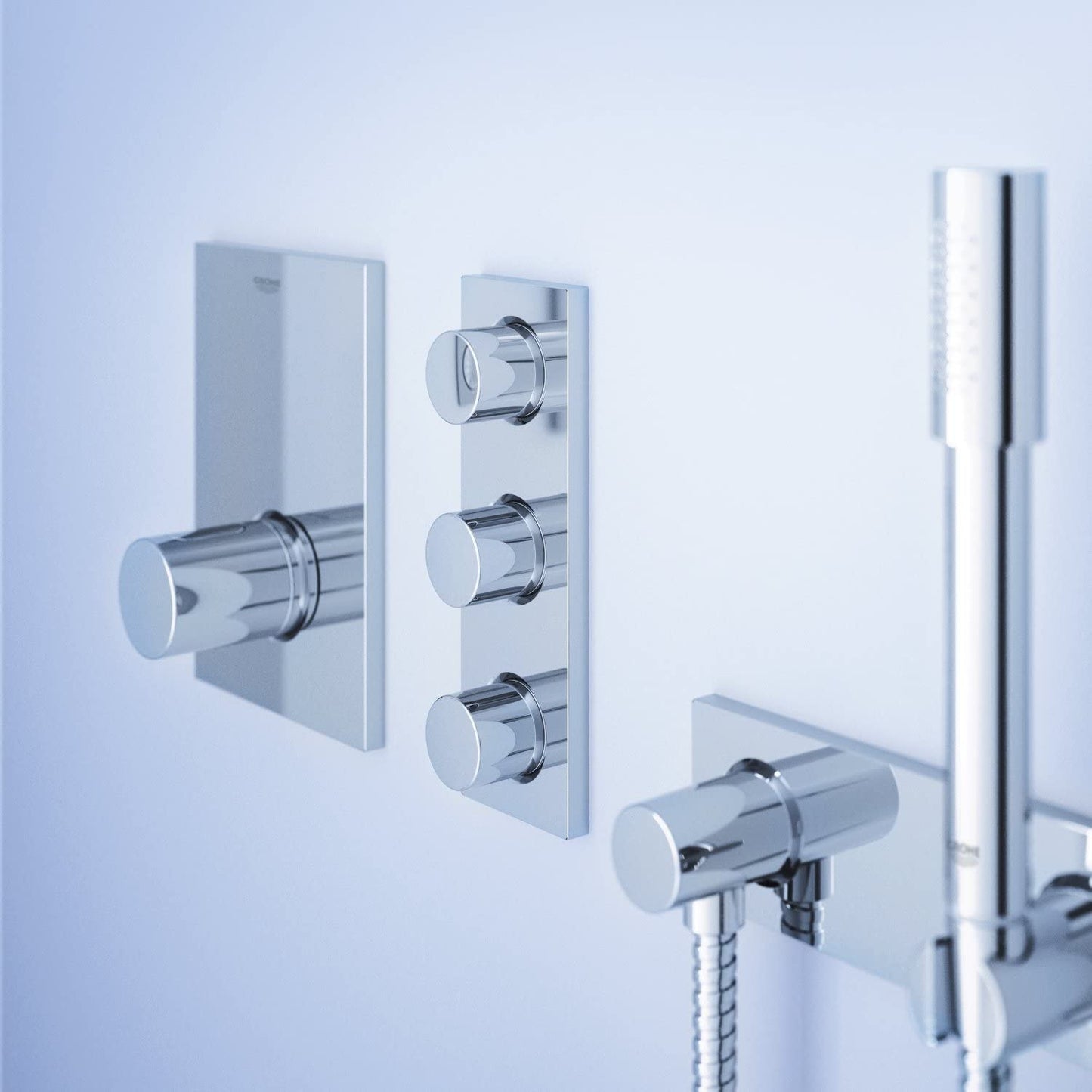 GROHE 27625000 Grohtherm F Three-Part Building Part Volume (Stop Tap)