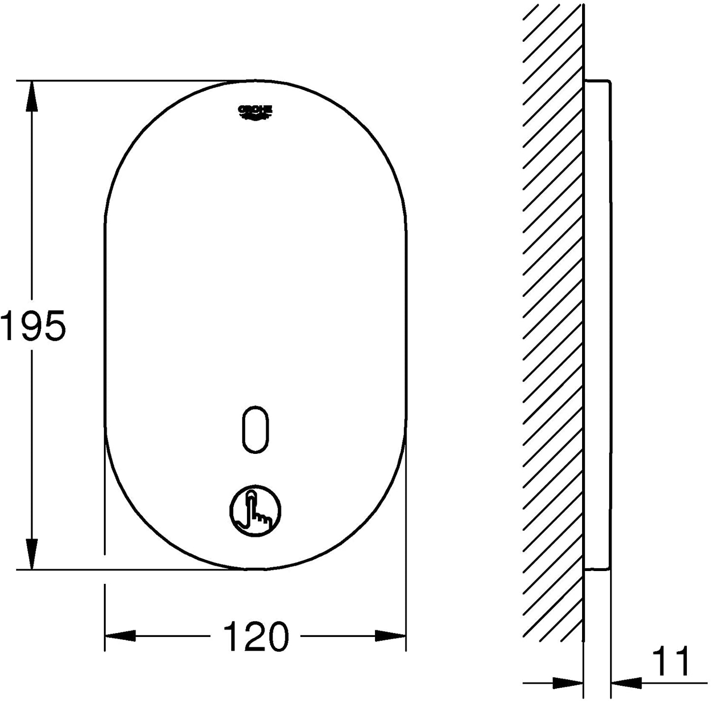 Grohe 36415000 Euroeco Tap CE Thermostatic Shower Kit