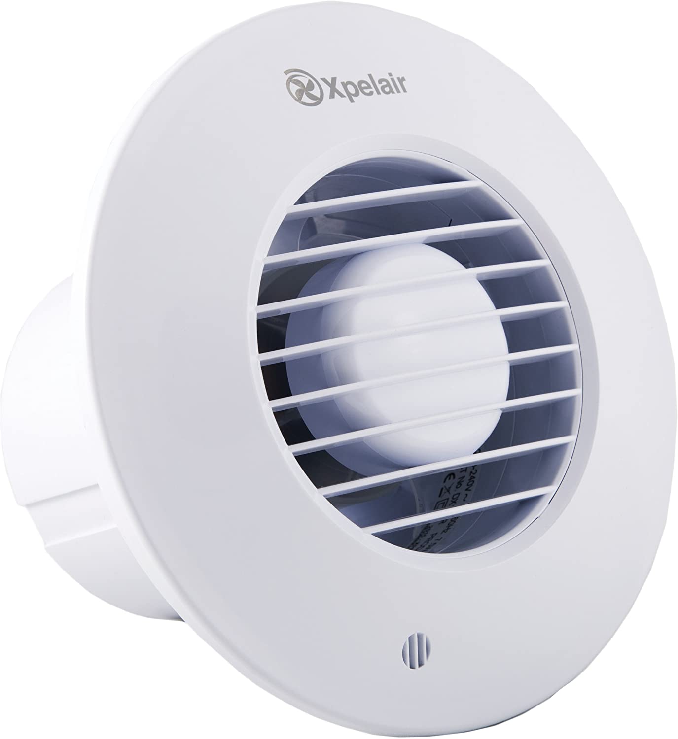 Xpelair DX100R 4-Inch Standard Round Bathroom Fan with Wall Kit