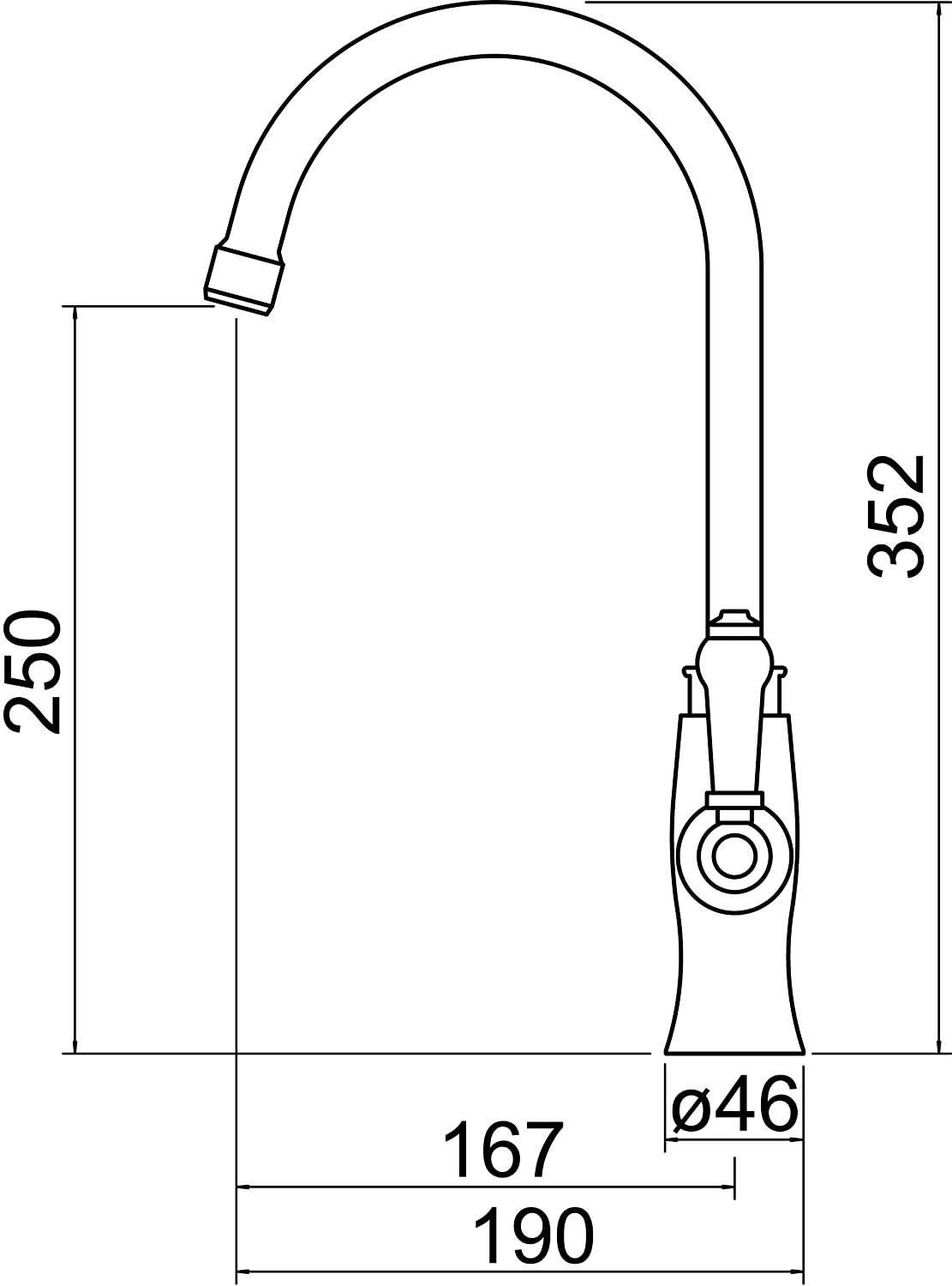 Trisen Rura TK002 Two Handle Kitchen Sink Mixer